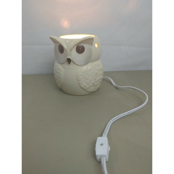 Intertek Ceramic Owl Night Light Nature Works with Bulb Tested and Works 7" - Picture 2 of 7